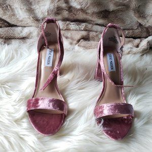 Steve Madden Carson In Pink Velvet